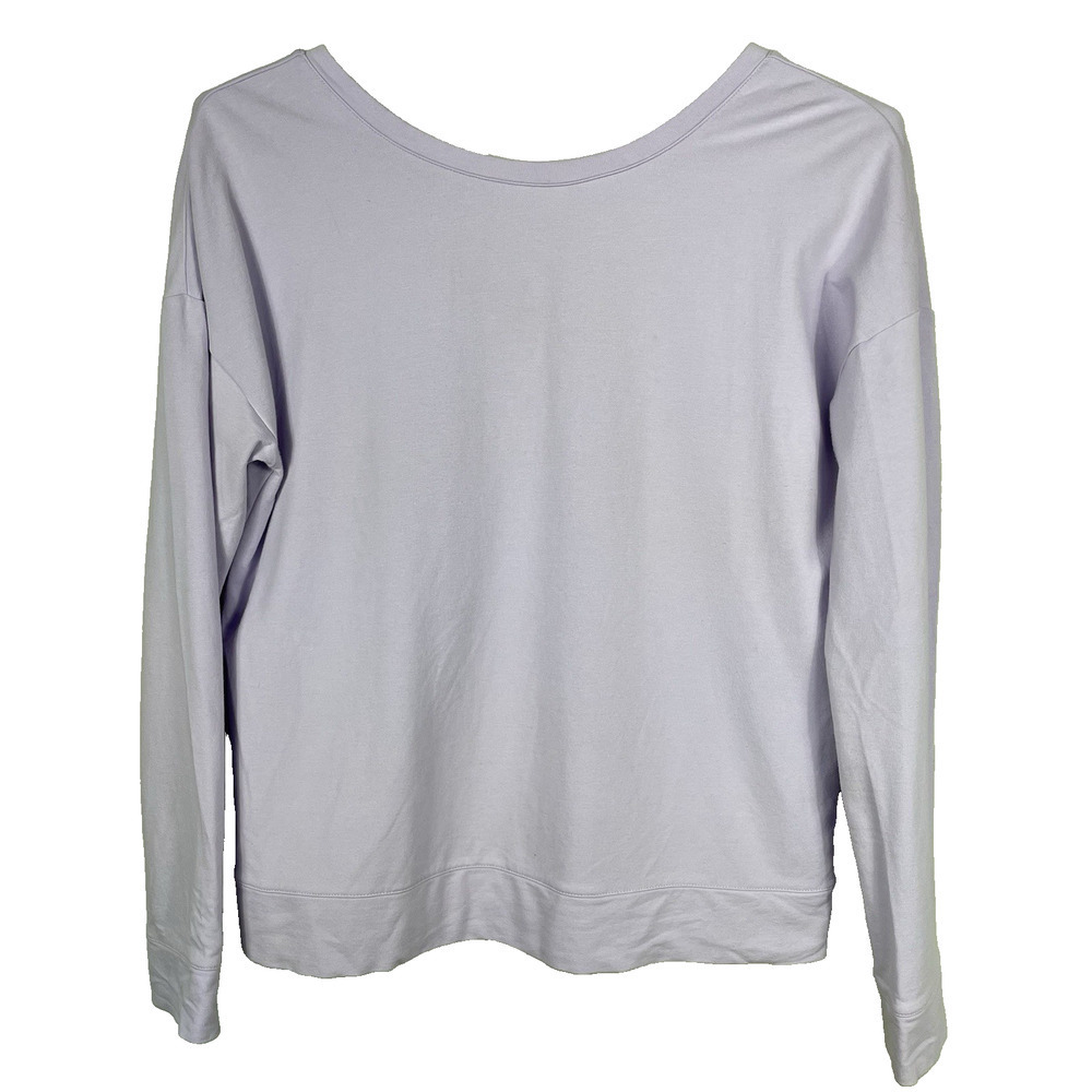 Lilly Pulitzer Dillon Pullover Shirt Size Medium Purple Lilac Verbana Athleisure